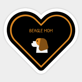 Beagle Mom Sticker